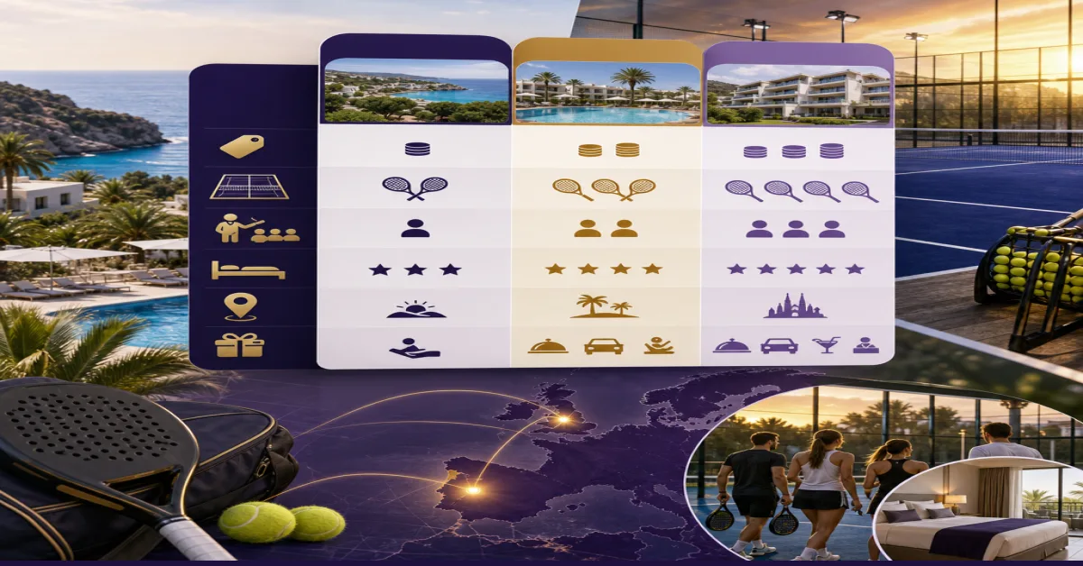 Compare Padel Holiday Packages